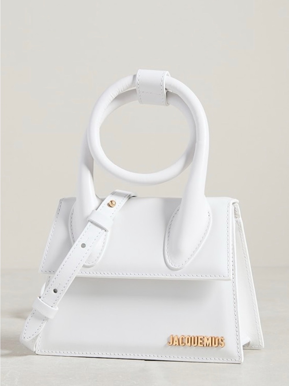 Jacquemus White Mini Le Chiquito Ring-Handle Bag - Picture 7 of 7